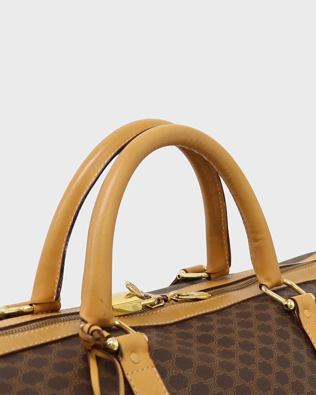 CELINE マカダム柄ブラゾン刻印ボストンバッグ | Hedy