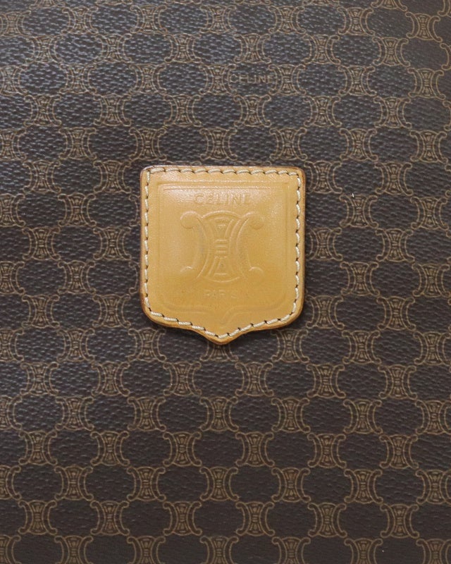 CELINE マカダム柄ブラゾン刻印ボストンバッグ | Hedy