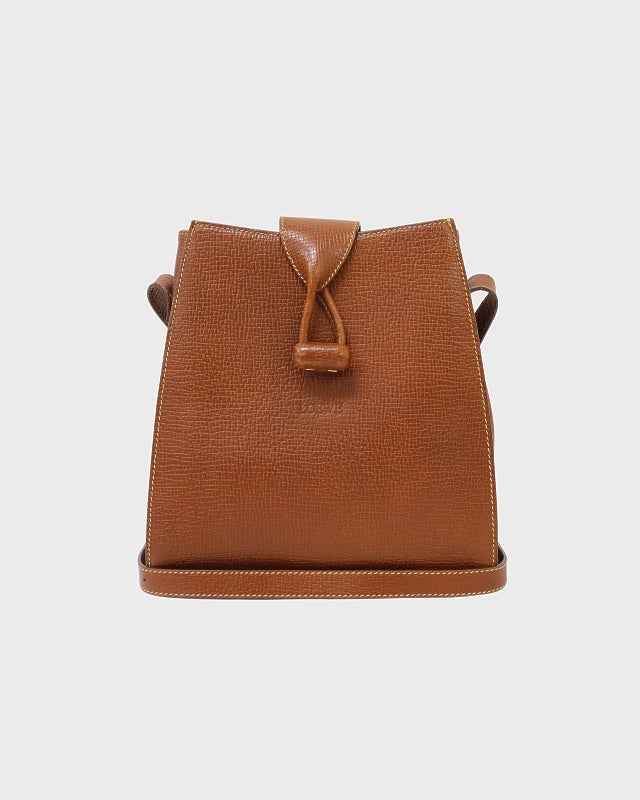 LOEWE ロゴ刻印ターンロックショルダーバッグ | Hedy