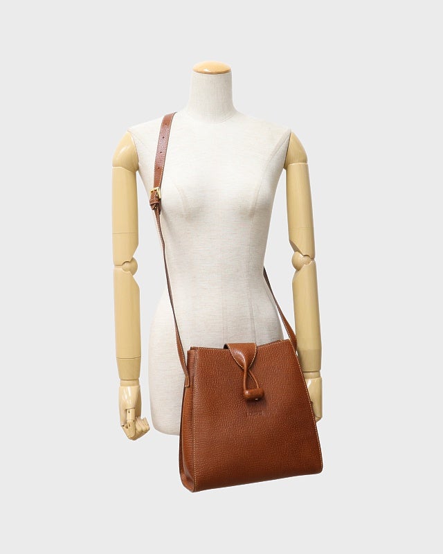 LOEWE ロゴ刻印ターンロックショルダーバッグ | Hedy