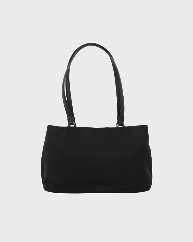 PRADA 三角ロゴ金具ナイロンレザーハンドバッグ | Hedy