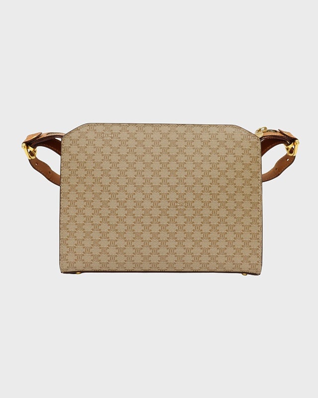 CELINE マカダム柄ガンチーニ金具ショルダーバッグ | Hedy