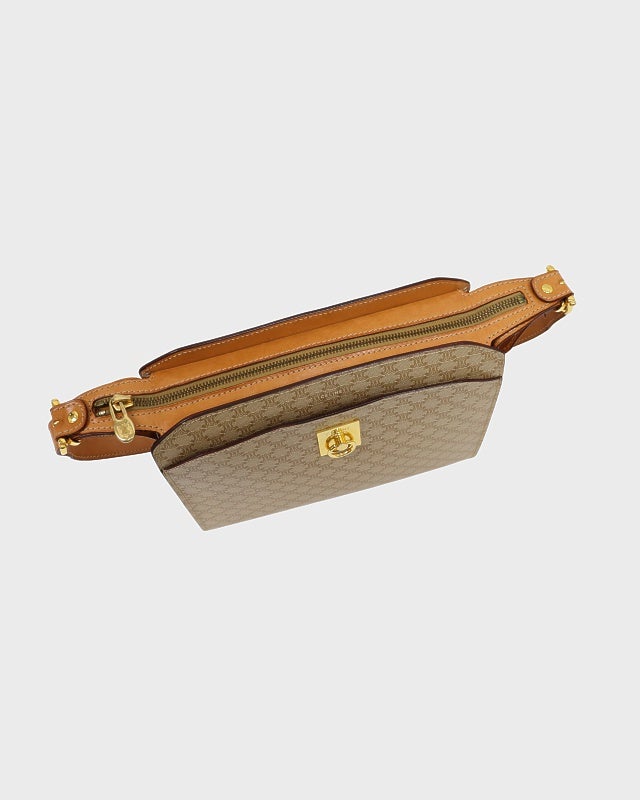 CELINE マカダム柄ガンチーニ金具ショルダーバッグ | Hedy