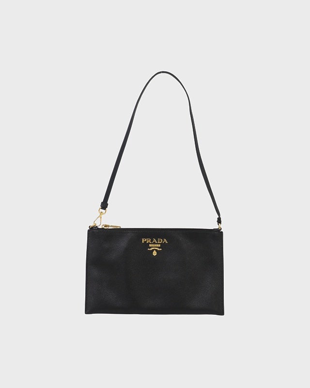 PRADA 三角ロゴ金具ナイロンレザートートバッグ | Hedy