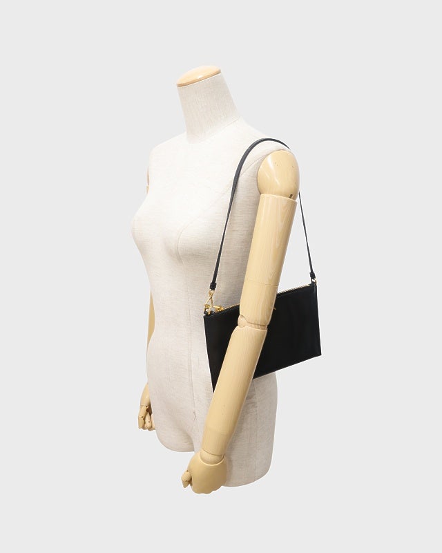 PRADA ナイロン レザー切り替え ショルダーバッグ カーキ シルバー金具 2300044751257_1_600x600_crop_c