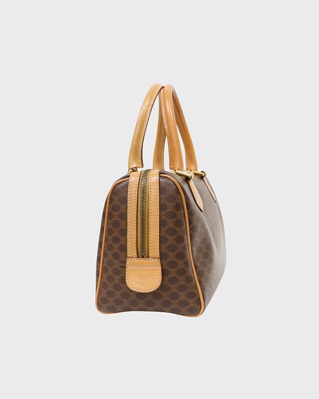 CELINE マカダム柄ブラゾン刻印ボストンバッグ | Hedy