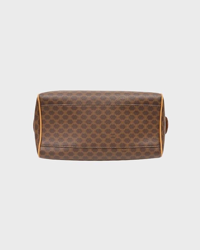 CELINE マカダム柄ブラゾン刻印ボストンバッグ | Hedy