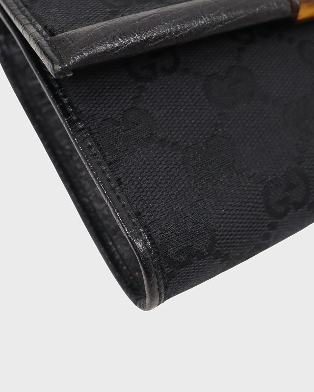 GUCCI GGキャンバスバンブーショルダーバッグ | Hedy