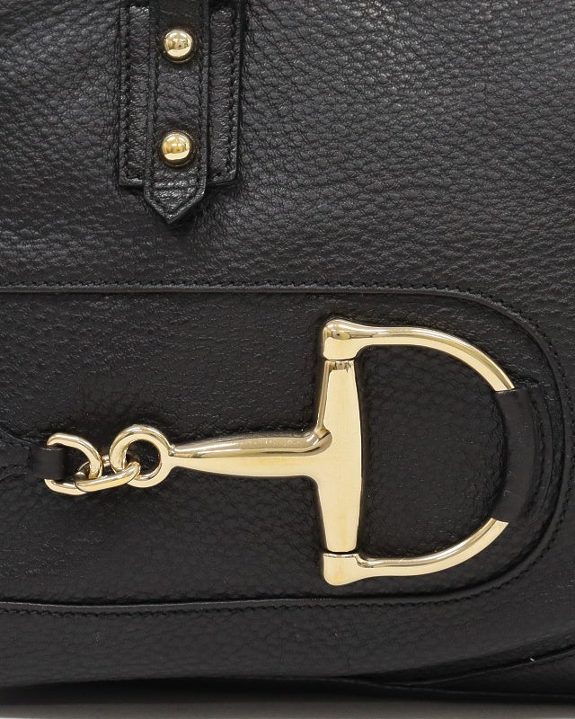 GUCCI ホースビットレザーハンドバッグ | Hedy