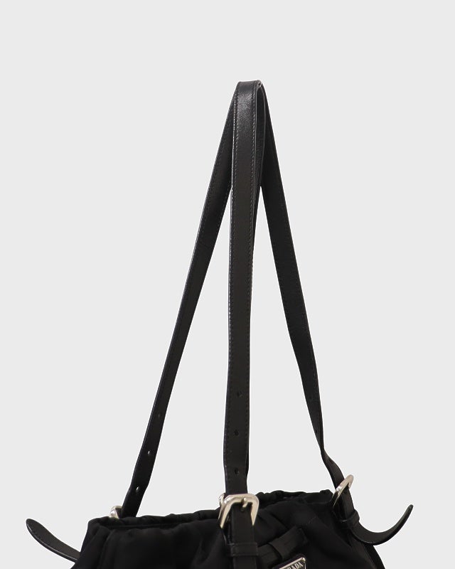 PRADA 三角ロゴ金具ナイロンレザートートバッグ | Hedy