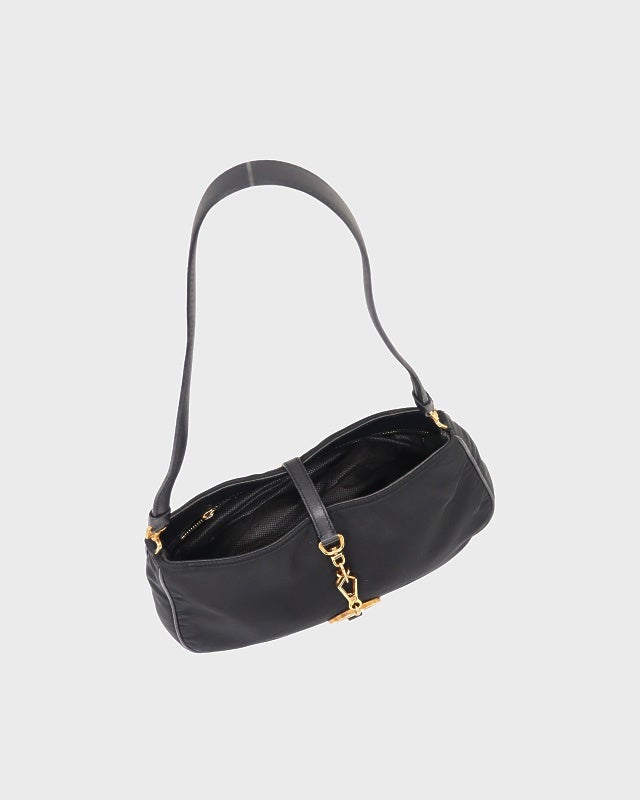 PRADA 三角ロゴ金具ナイロンレザーワンショルダーバッグ | Hedy