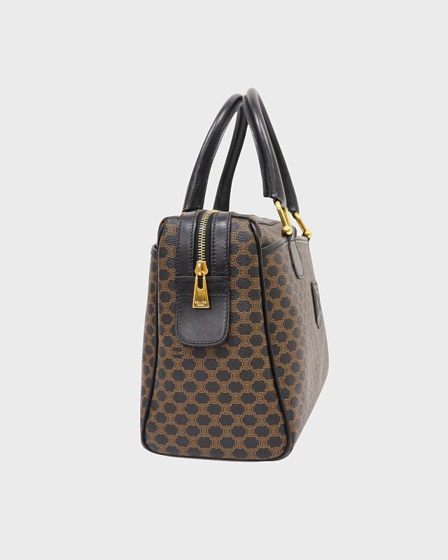CELINE マカダム柄ブラゾン刻印ボストンバッグ | Hedy