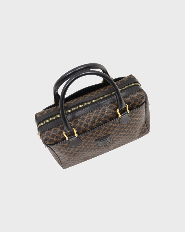 CELINE マカダム柄ブラゾン刻印ボストンバッグ | Hedy