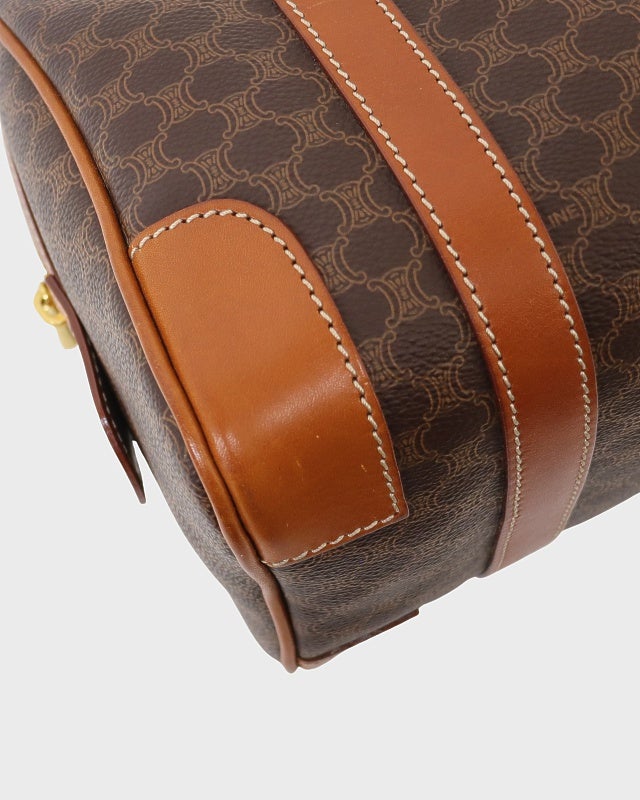 CELINE マカダム柄ブラゾン刻印ボストンバッグ | Hedy