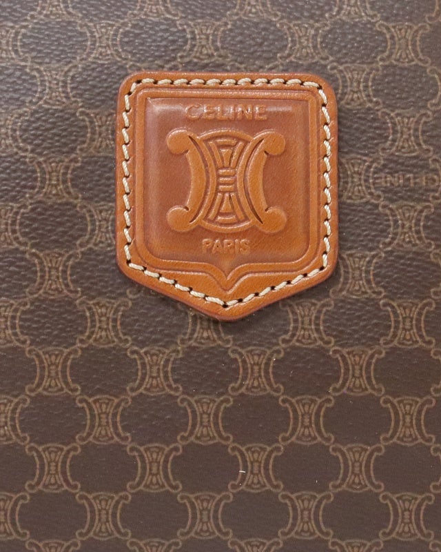 CELINE マカダム柄ブラゾン刻印ボストンバッグ | Hedy