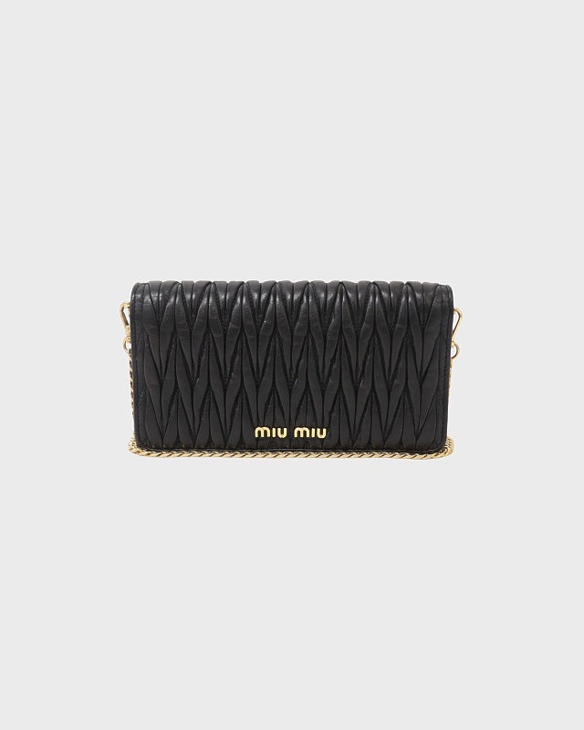 miu miu マテラッセチェーンウォレット | Hedy