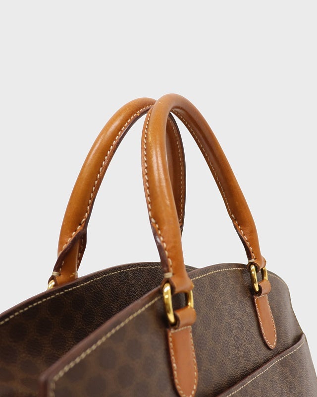 ⭐️最終値下げ⭐️CELINE ベージュ トートバッグ　マカダム柄のハンドバッグ CELINE マカダム柄トートバッグ | Hedy