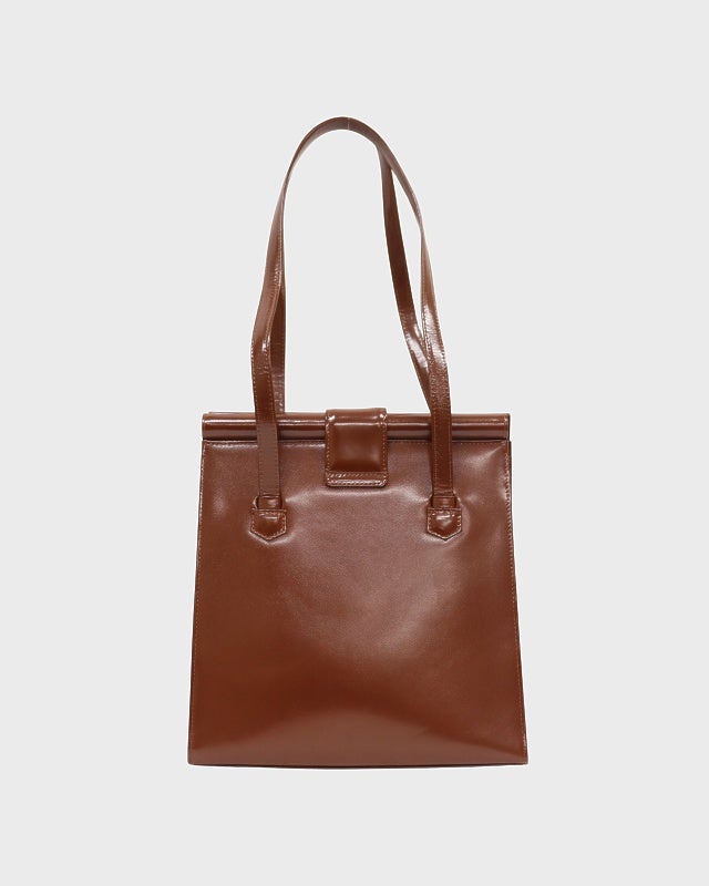 YSL ロゴ金具レザーショルダーバッグ | Hedy