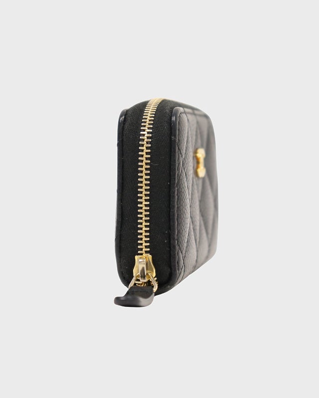 CHANEL キャビアスキンラウンドジップコインケース | Hedy