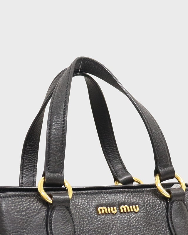 miu miu ロゴヴィッテロカリブレザー2Wayバッグ | Hedy