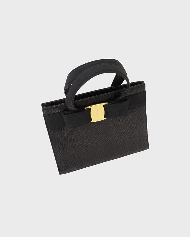 2さん専用　　Ferragamo ハンドバッグ Ferragamo VARA金具レザーハンドバッグ | Hedy