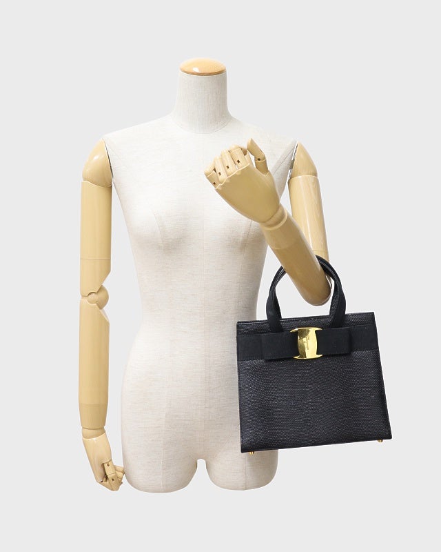 Ferragamo VARA金具レザーハンドバッグ | Hedy