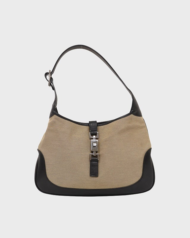 GUCCI インターロッキングGスタッズレザーショルダーバッグ | Hedy