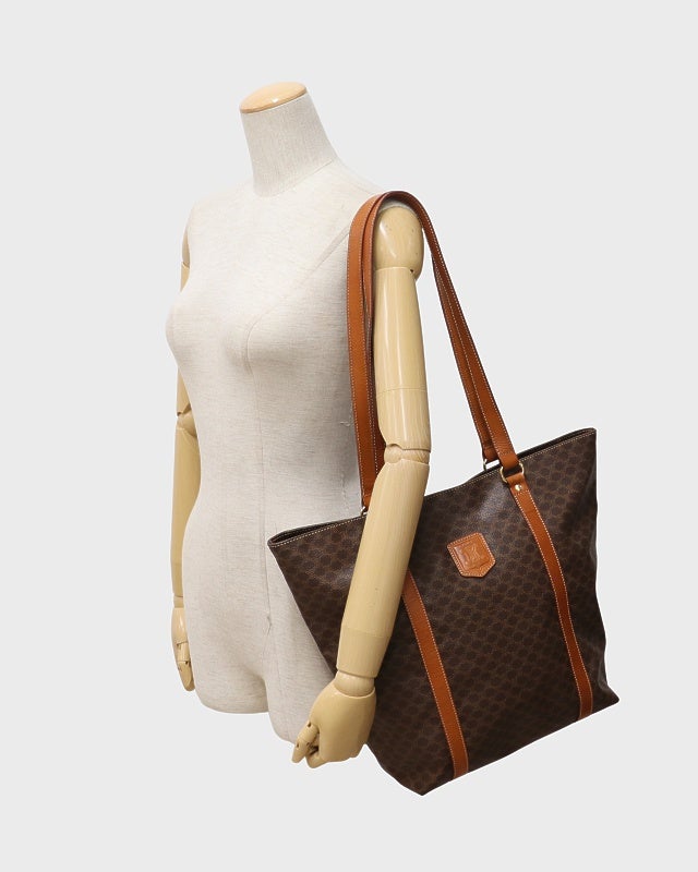 CELINE マカダム柄ブラゾン刻印トートバッグ | Hedy
