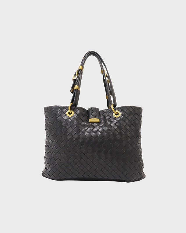 BOTTEGA VENETA イントレチャートレザーハンドバッグ | Hedy