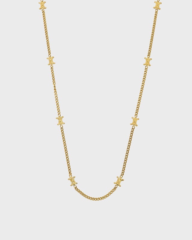 CELINE トリオンフロングチェーンネックレス | Hedy