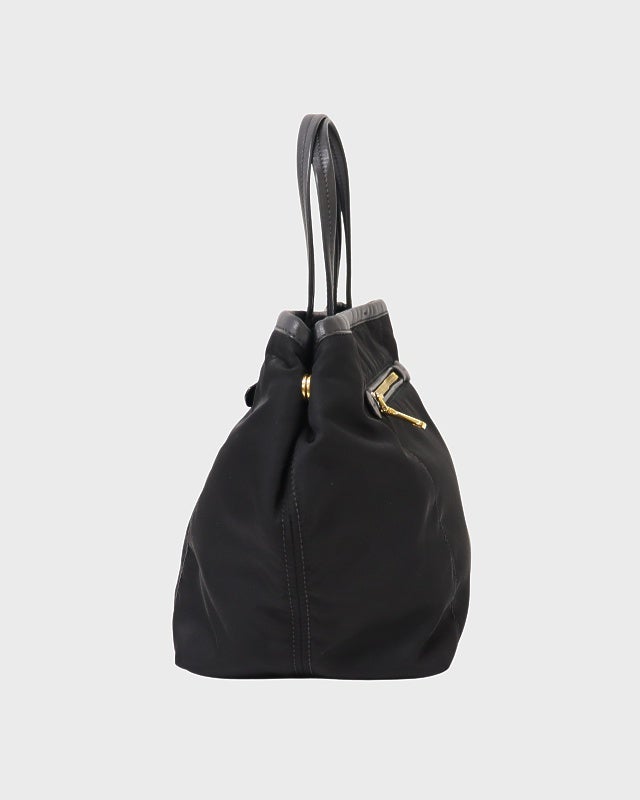 PRADA 三角ロゴ金具ナイロンレザートートバッグ | Hedy