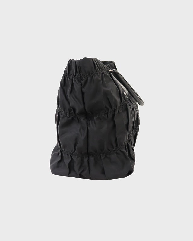 PRADA ロゴ金具ギャザーナイロントートバッグ | Hedy