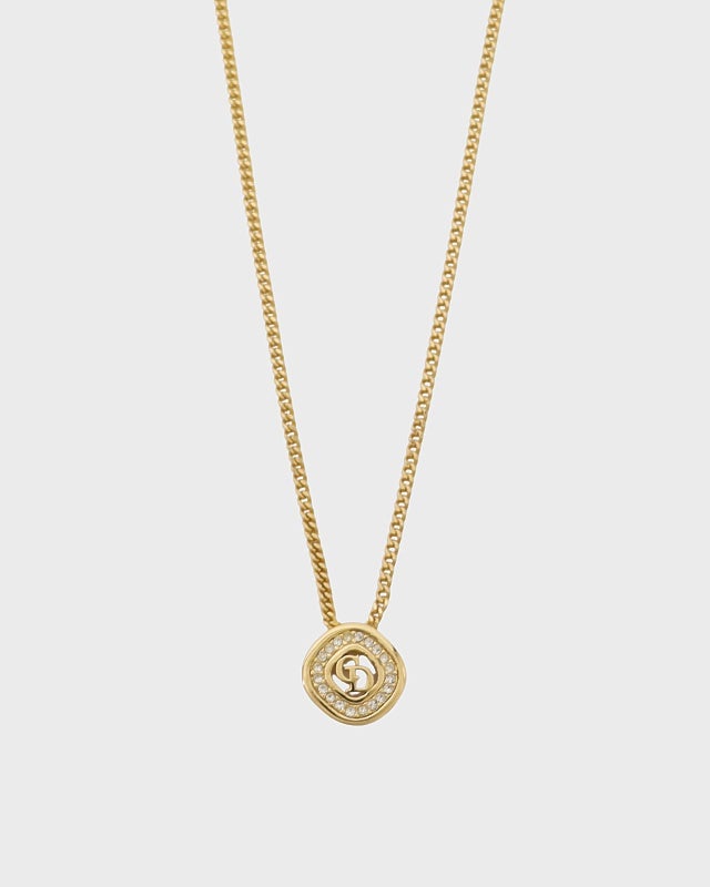 DIOR CDラインストーンネックレス | Hedy