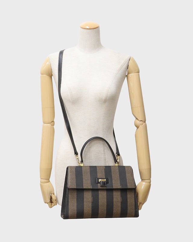 倉庫保管品✨フェンディ ペカン 2way ボストンバッグ ダレスバッグ グリーン FENDI ペカン柄2Wayバッグ | Hedy