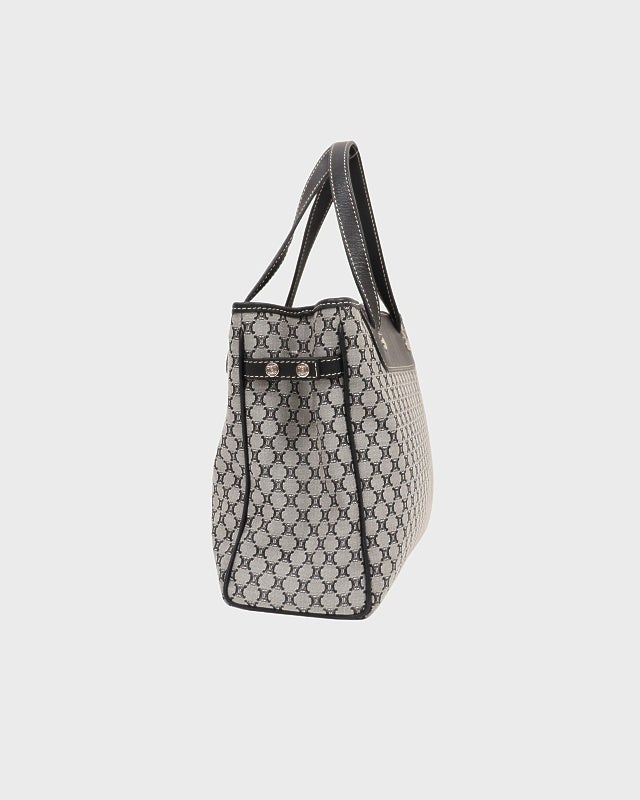 CELINE マカダム柄キャンバスハンドバッグ | Hedy