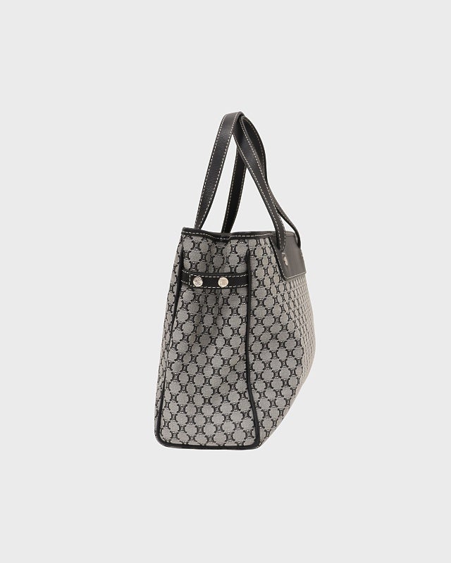 CELINE マカダム柄キャンバスハンドバッグ | Hedy