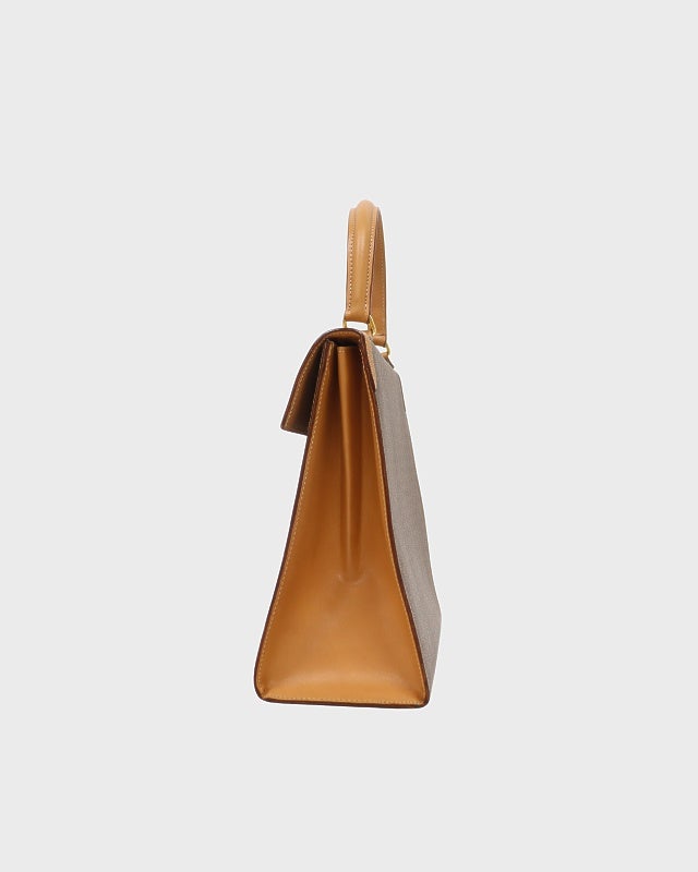 CELINE マカダム柄ガンチーニ金具ハンドバッグ | Hedy