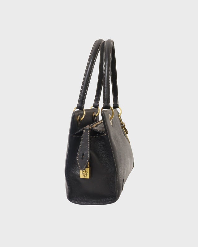 DIOR ロゴチャームレザーハンドバッグ | Hedy