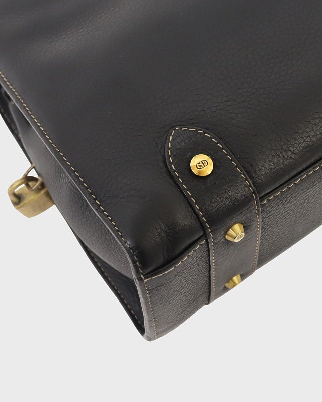 DIOR ロゴチャームレザーハンドバッグ | Hedy