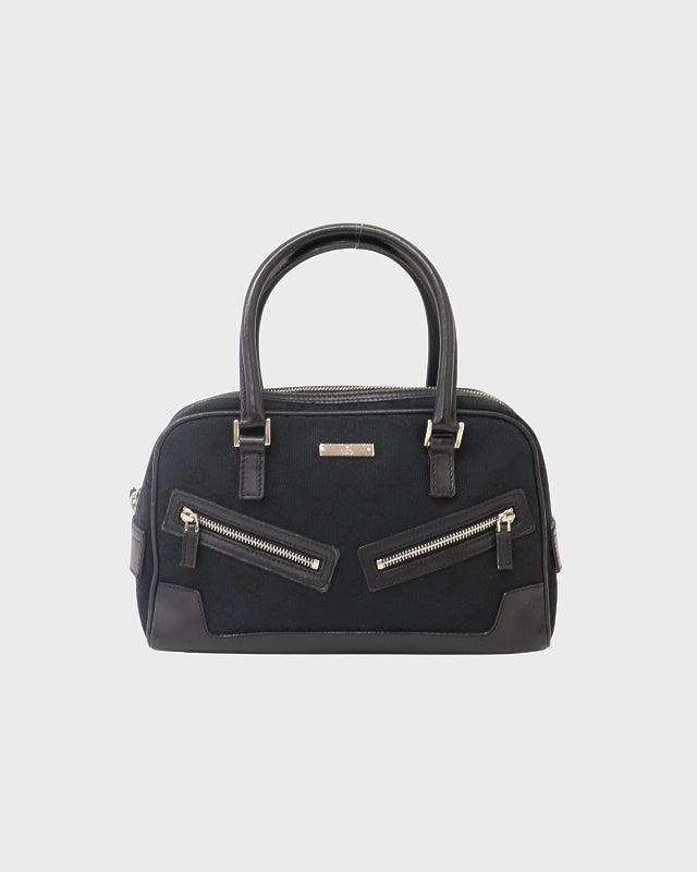 GUCCI GGキャンバスフロントジップハンドバッグ | Hedy