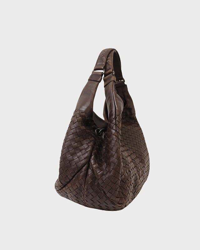 BOTTEGA VENETA イントレチャートカンパーナレザーハンドバッグ | Hedy