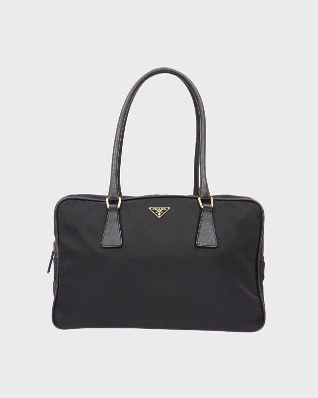 PRADA ナイロンバッグ Prada - ナイロン X サフィアーノレザー ショルダーバッグ | HBX