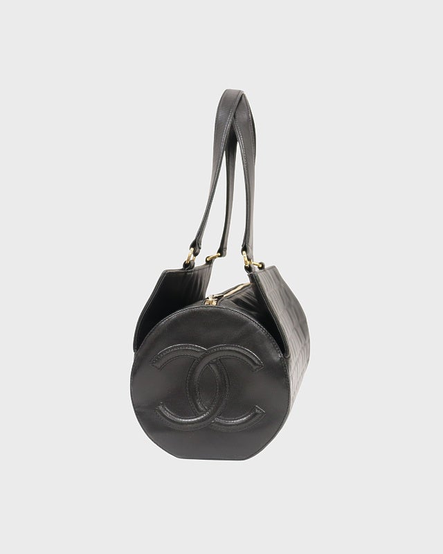 CHANEL チョコバーラムスキンハンドバッグ | Hedy