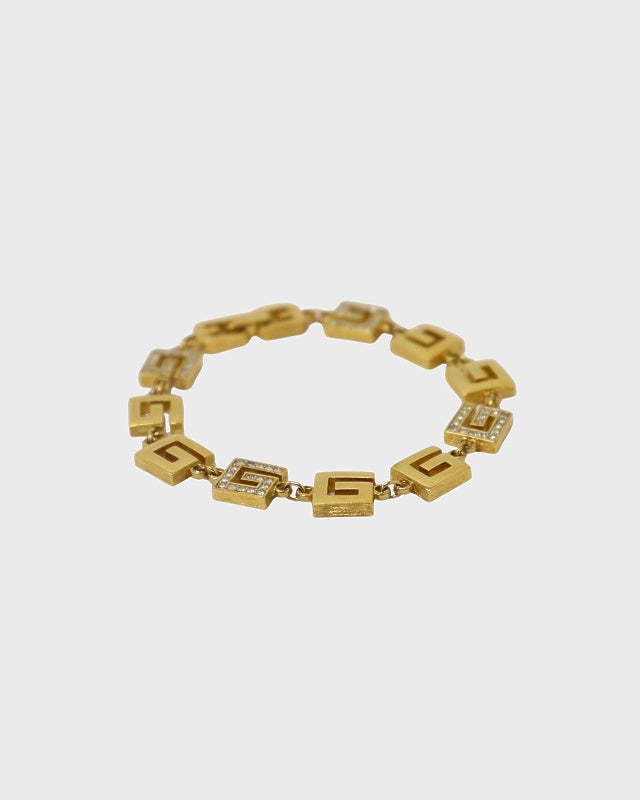 GIVENCHY ラインストーンGブレスレット | Hedy