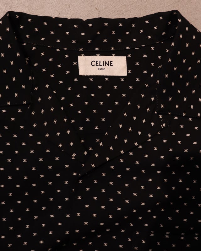 CELINE マイクロトリオンフボーリングシャツ | Hedy