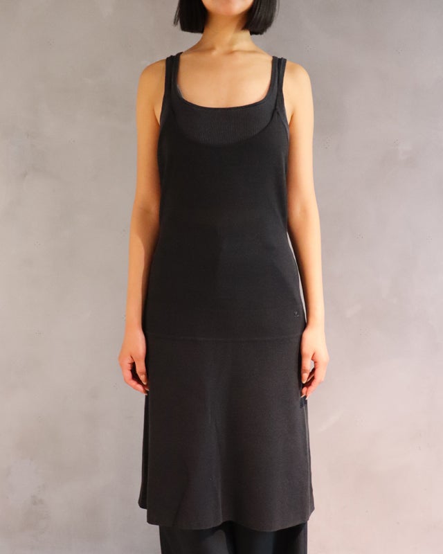 貸与品CHANELuniform notforresale コート、ワンピJK otostyle】テレコリブIラインワンピース | ONE-PIECE | 元町ゼラール ジャケット・アウター