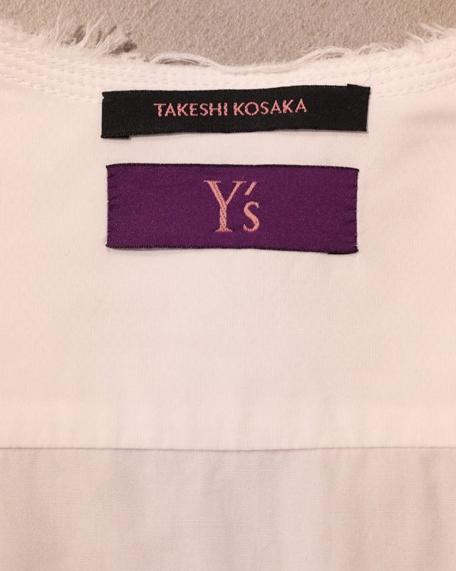 y's 異素材ポケット　ロングシャツ Y's2000 異素材コンビロングシャツ | Hedy