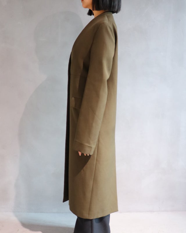 JIL SANDER ノーカラーロングジャケット | Hedy