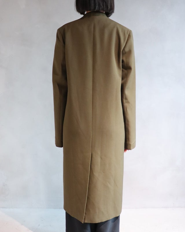 JIL SANDER ノーカラーロングジャケット | Hedy