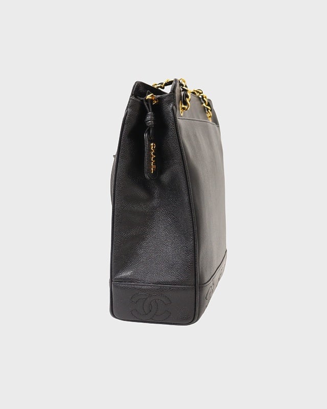 CHANEL トリプルココキャビアスキントートバッグ | Hedy